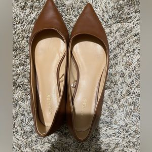 Brown Pointed Toe Flats